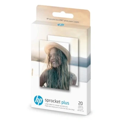 Obrázek HP Sprocket 5.8x8.7 cm Premium Zink Sticker Fotopapier (20 Blatt) Kompatibel mit Select Fotodruckern
