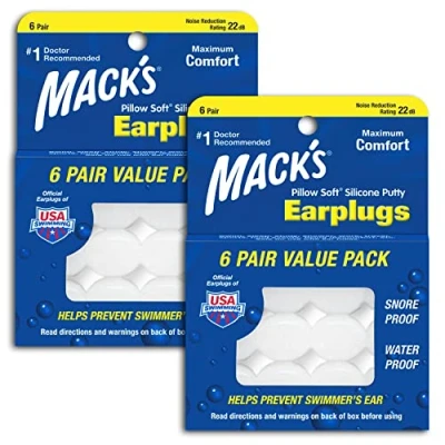 Obrázek Polštář Mack &#039;s z měkkého silikonu, ucpávky do uší, Value Pack, 6. Počítání