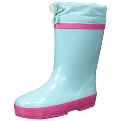 Obrázek Playshoes Unisex dětské gumové holínky s podšívkou z přírodního kaučuku, tyrkysová