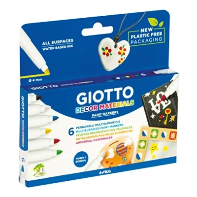 Obrázek Giotto 4533 00 Decor Materials fixy 6 různých barev