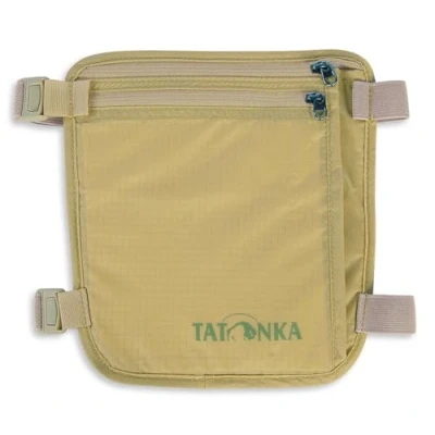 Obrázek Tatonka Skin Secret Pocket bezpečnostní peněženka pro nošení na noze nabízí místo cestovní pasy, kreditní karty, hotovost atd. s měkkou zadní stranou šetrná k pokožce béžová 19 x cm