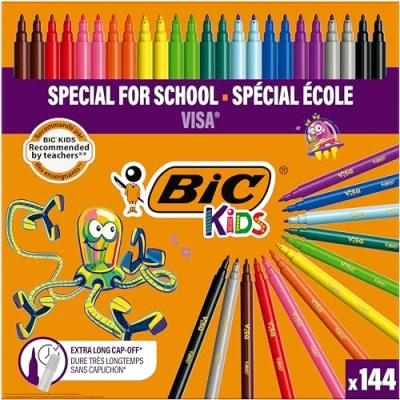 Obrázek BIC Kids 8878381 Visa tužky Školní sada / třídní sada, 144dílná