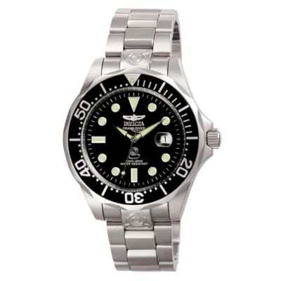 Obrázek Invicta Grand Diver ušlechtilá ocel pánské automatické Hodinky 47 mm, stříbrná/černá,
