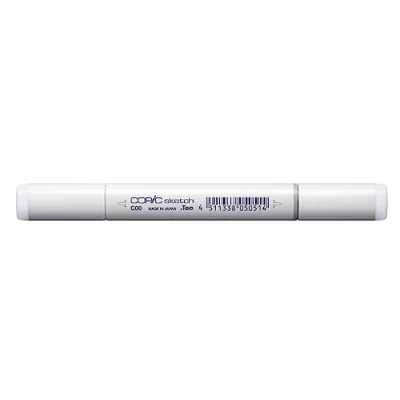 Obrázek COPIC Sketch Marker typ C 00, cool gray No. profesionální popisovač štětců, na bázi alkoholu, se super bush špičkou a středním hroadem