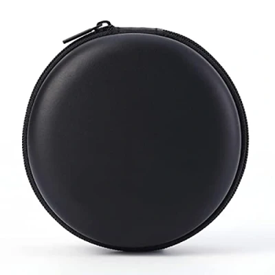 Obrázek Mini obal na sluchátka, MAS CARNEY Headset uložení sluchátek ochranné pouzdro s Lovely Macarons vzhledem, pro In Ear Earphones, MP3 přehrávače, iPod Nano, klíče, pevný disk U (černý)