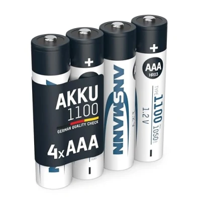 Obrázek Dobíjecí LSD baterie Ansmann, malé samovybíjení, micro AAA 4 ks