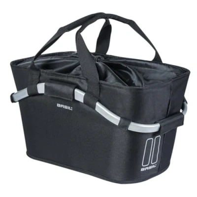 Obrázek Basil Unisex klasický koš na jízdní kolo pro dospělé, černý, 50 cm x 28 26