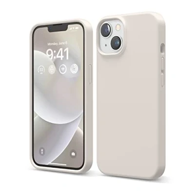 Obrázek elago ochranné pouzdro pro iPhone 14, tekutý silikon, na celé tělo, nárazuvzdorné, štíhlé mobil, odolné proti poškrábání, měkká podšívka z mikrovlákna, 15,5 cm (6,1 palců)
