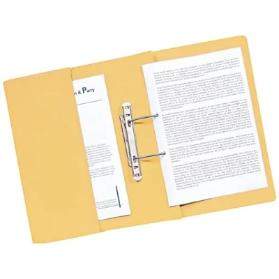 Obrázek Q CONNECT KF26099 rychlovazač s taška Folio pro formát 38 mm kapacita Žlutá