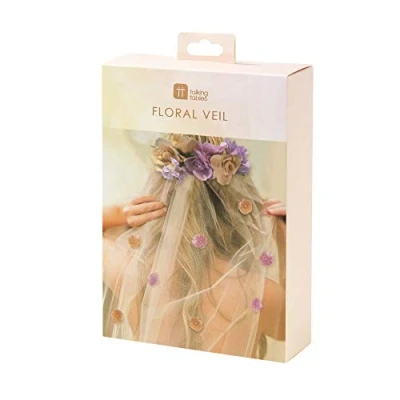 Obrázek Blossom Girls Floral Headband &amp; Veil