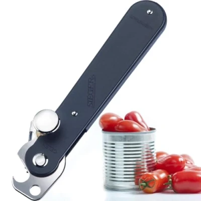 Obrázek Westmark Otvírák pákových dóz, s otvírákem kapslí, délka: 14,9 cm, ocel, originální vítěz, černá/stříbrná, 11212260
