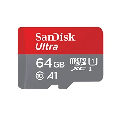 Obrázek SanDisk Ultra 64 GB microSDXC UHS I karta pro Chromebook s SD adaptérem (pro chytré telefony a tablety, A1, třída 10, U1, videa ve Full HD, rychlost čtení až 140 MB/s)