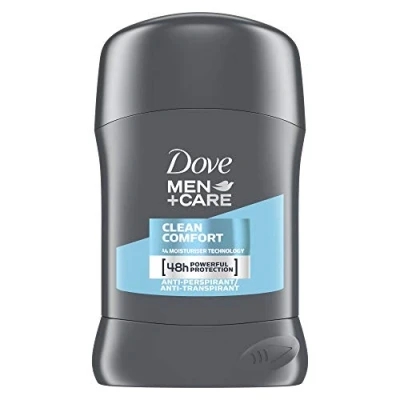 Obrázek Dove for Men Plus Care Clean Comfort Stick antiperspirant/deodorant, 50 ml, balení 6