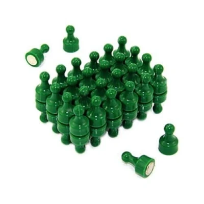 Obrázek Grüner Skittle Magnet Für Kühlschrank, Büro, Whiteboard, Mitteilung 12mm x 21mm Hoch Packung von 48