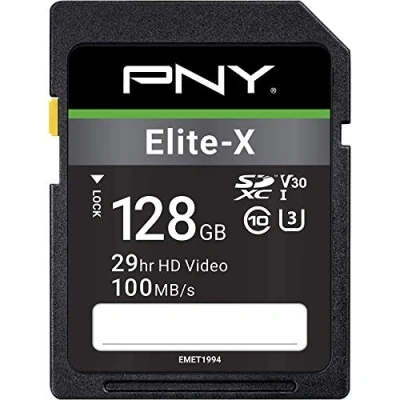 Obrázek PNY Elite X SDXC Karte, 128 GB, Class 10, UHS I U3, 100 MB/s