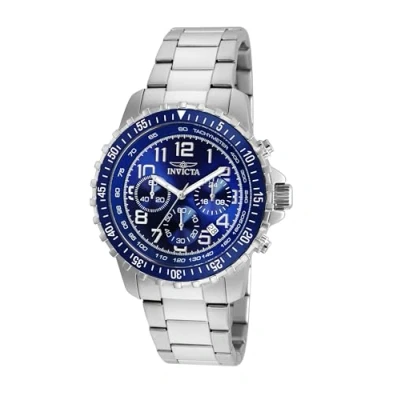 Obrázek Invicta Specialty Stainless Steel Men&#039;s Quartz Watch, stříbrná/modrá, Hodinky