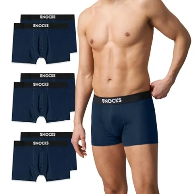 Obrázek Snocks 6 PACK Boxerky, Muži, Velikost: Medium, Blau