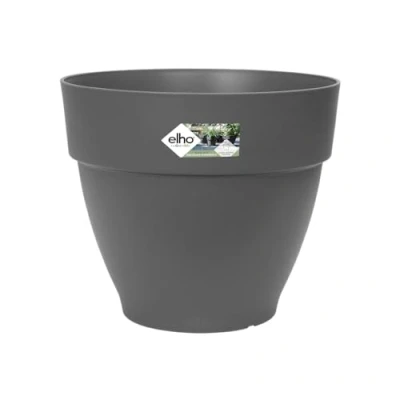 Obrázek elho Vibia Campana Rund 47 Blumentopf für Außen Ø 47.0 x H 40.4 cm Schwarz/Anthrazit