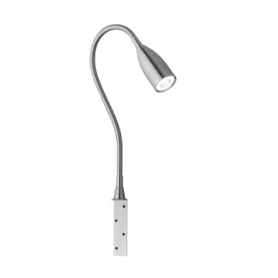 Obrázek Fischer &amp; Honsel Lampa do postele Flex, Sten stmívatelná gestovým ovládáním 1x LED 5 W, 3000 Kelvinů, 420 lumenů EEK: G 30702, stříbrná