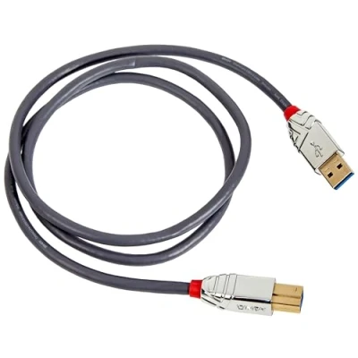 Obrázek LINDY 36661 1m USB 3.0 Typ A an B Kabel, Cromo Line