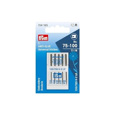 Obrázek Prym 154165 Nähmaschinennadel Universal SUPER SU 70 100, Silberfarbig