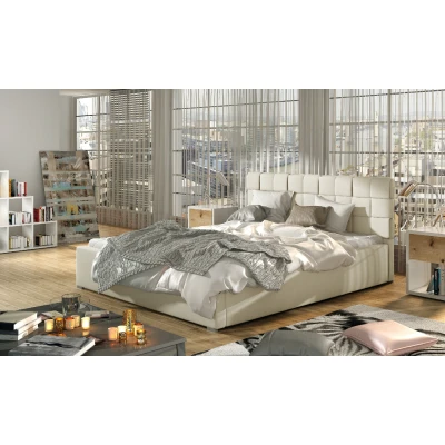 Obrázek Postel Grand 200x200 + kovový rám/ plynový zvedák/ box na podestýlku Materiál / Dekor: Ekokůže Soft 33