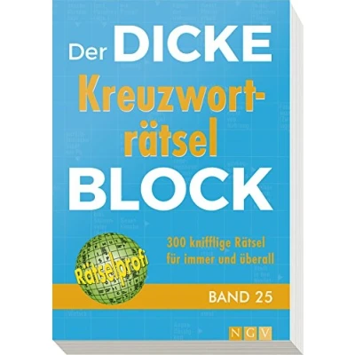 Obrázek Der dicke Kreuzworträtsel Block Band 25: 300 knifflige Rätsel für immer und überall
