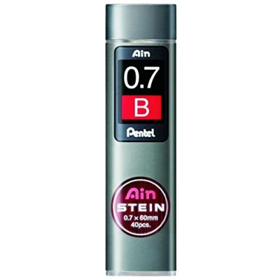 Obrázek Pentel Ain STEIN C277 jemné tuhy, 40 náplní v dóze, 0,7 mm, stupeň tvrdosti B (1 dóza)