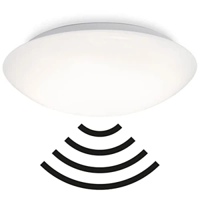 Obrázek Briloner Svítidla LED stropní svítidlo s detektorem pohybu, se senzorem denního světla (volitelně nastavitelná), 22 W, 2200 lumenů, Ø 38 cm, bílá