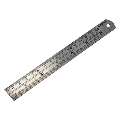 Obrázek Faithfull Steel Rule 150 mm/palců x 19 mm