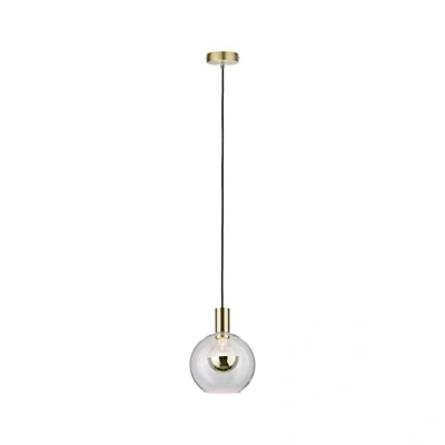 Obrázek Paulmann 79725 Neordic Esben závěsné svítidlo max. 1x20W pro E27 lampy stropní čiré/mosazné kartáčované sklo 230 V sklo/kov bez žárovky