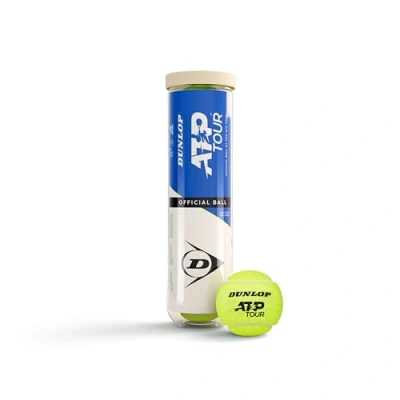 Obrázek DUNLOP Tenisový míček ATP Tour na písek, tvrdé hřiště a trávník (4 míče)