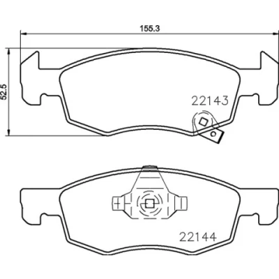 Obrázek Sada brzdového obložení, kotoučová brzda Brembo (P 59 084) brzdových destiček brzdový systém
