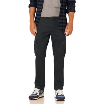 Obrázek Amazon Essentials Herren Schmal geschnittene Stretch Cargohose (erhältlich in Big &amp; Tall), Schwarz, 40W / 34L