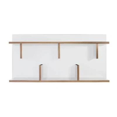 Obrázek Temahome Bern 90 Nástěnný regál, Dřevo, Bílá, x 23 11 cm