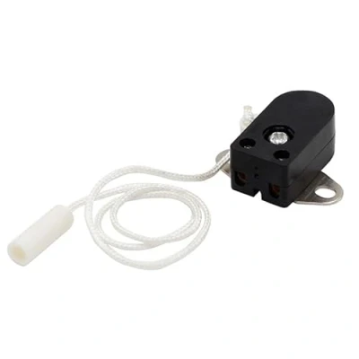 Obrázek Tažný spínač, mini spínač pro ovládání osvětlení nábytku, deska se 2 otvory, A, 250 V, náhradní