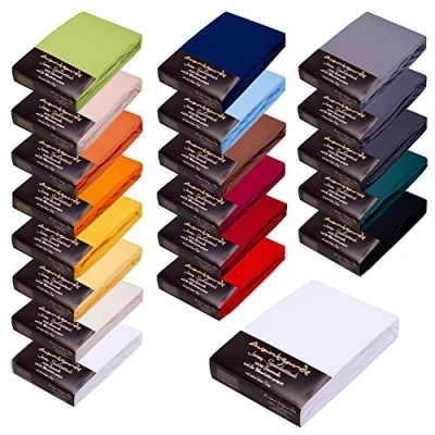 Obrázek AVANTGARDE Prémiové napínací prostěradlo 140 x 200 cm 160 220 40 Steg také pro boxspring postele &amp; vodní postel cca 170 g/m² 100% Jersey bavlna,
