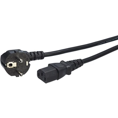 Obrázek Amazon Basics síťový kabel 0,9 m, černý, zdířka na zástrčku