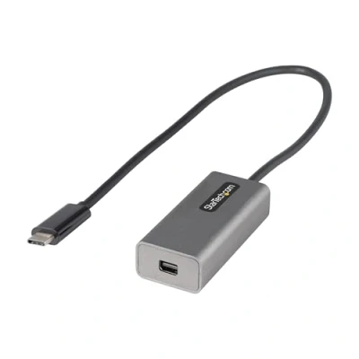 Obrázek StarTech.com Adaptér USB C na Mini DisplayPort, 4K 60Hz typu DP Monitor Video konvertor Dongle, kompatibilní Thunderbolt 3, 30 cm pevný kabel, vylepšená verze CDP2MDP (CDP2MDPEC)
