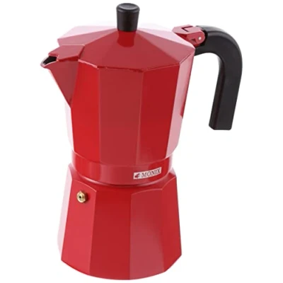 Obrázek Monix Fresa moka konvice, hliník, jahoda, 11 cm, 6 jednotek