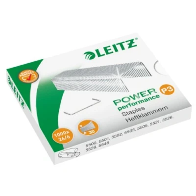 Obrázek Originální Leitz sponky v úsporné balení pro sponkovačka 5500, 5501, 5502, 5504, 5505, 5508, 5522, 5524, 5526, 5533, 5560 A příslušenství kleště 5548. (1 000, 26/6 (zboží 5572))