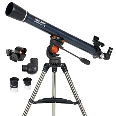 Obrázek Celestron 21061 AstroMaster 70AZ Refractor Telescope, tmavě modrá