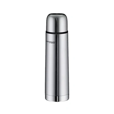 Obrázek termoláhev TC Beverage Bottle, 0,50 l, ocelová mat, z ušlechtilé oceli, 12 h horká/24 studená, absolutně těsná, s otočným uzávěrem a kelímkem, na univerzitu, do školy, kanceláře,