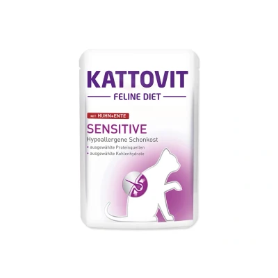 Obrázek Kapsička KATTOVIT Sensitive s kuřetem a kachnou 85g