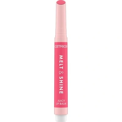 Obrázek Catrice Melt &amp; Shine Juicy Lip Balm, č. 050, růžový, hydratační, zvětšující, lesklý, zářivě svěží, veganský, bez oleje, parabenů, nanočástic zdarma, balení 1 ks (1,3 g)