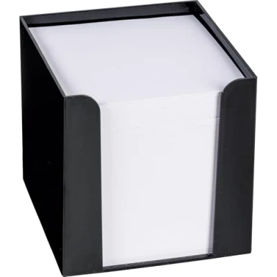 Obrázek König &amp; Ebhardt 860101090 box na lístky (černý s křupavou látkou, 9,5 x cm, 700 listů), bílý