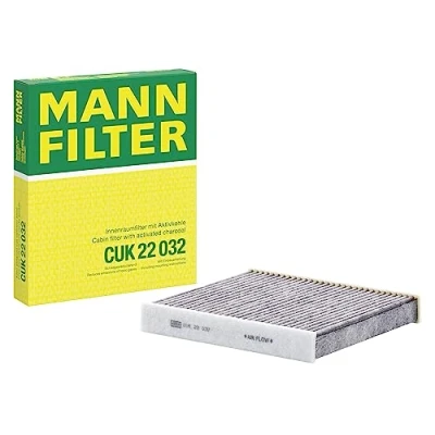 Obrázek MANN FILTER Interiérový filtr CUK 22 032 pylový s aktivním uhlím pro osobní automobily