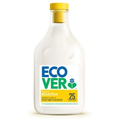 Obrázek Ecover aviváž Gardenie &amp; vanilka (750 ml / 25 pracích cyklů), s přísadami na bázi rostlin, ekologický pro měkké a voňavé prádlo