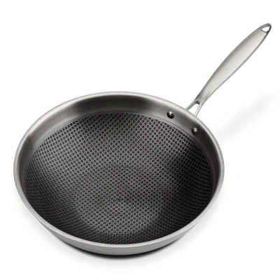 Obrázek GSW 868402 Wok pánev Asia se skleněnou poklicí 32 cm, stříbrná