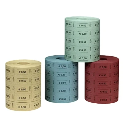 Obrázek Herlitz 10733350 barevné žetony 0,5 euro, 5x1000 odtrhávání